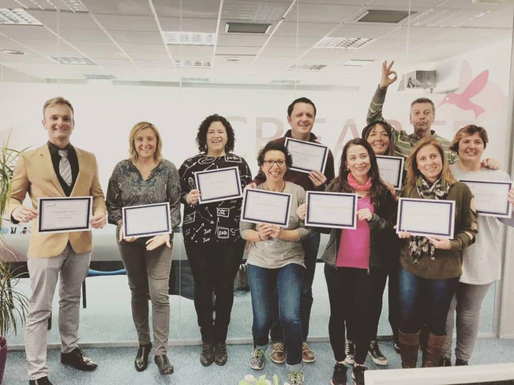 Alumnos de Crearte en el curso Practitioner en PNL